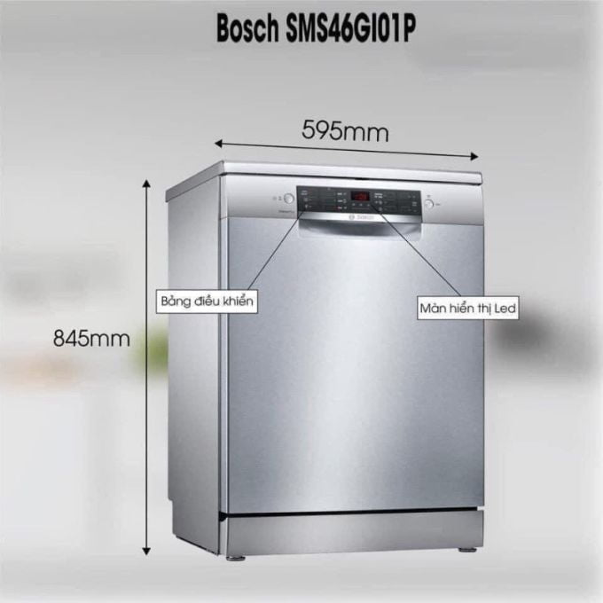 Máy rửa bát độc lập Bosch SMS46GI01P serie 4